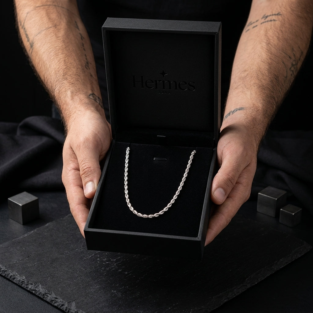 Colar Ártemis Masculino Aço Inoxidável Premium