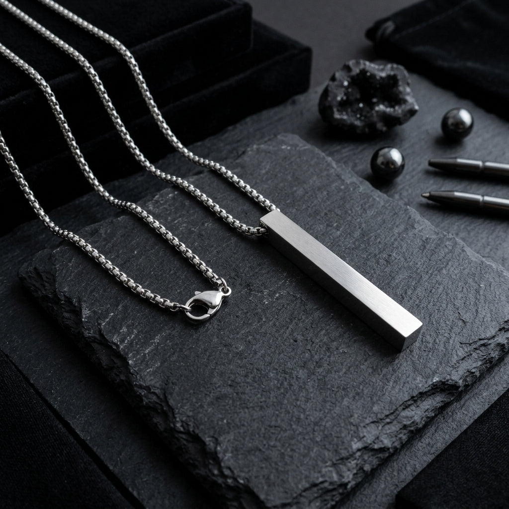 Colar Kairos Minimalista Aço Inoxidável Premium