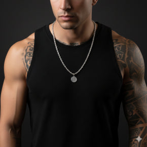 Colar Minimalista São Bento Masculino Aço Inoxidável Premium