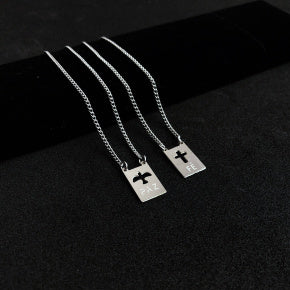 Escapulário Vintage Faith Masculino Aço Inoxidável Premium