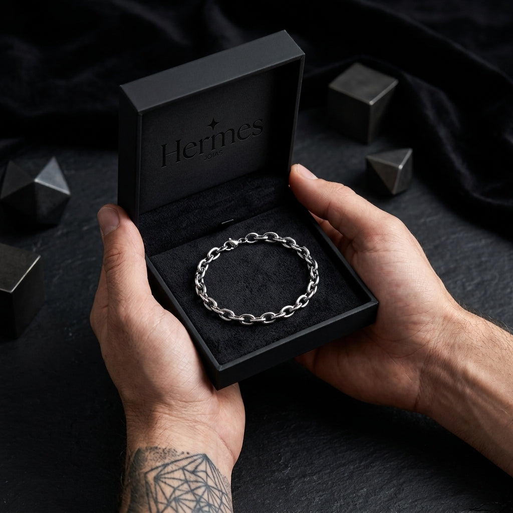 Pulseira Capri Masculina Aço Inoxidável Premium