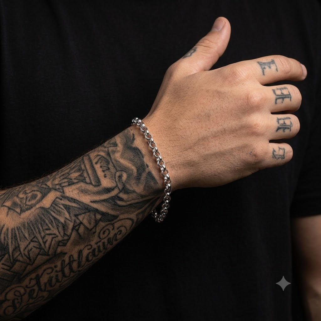 Pulseira Pearce Masculina de Aço Inoxidável Premium